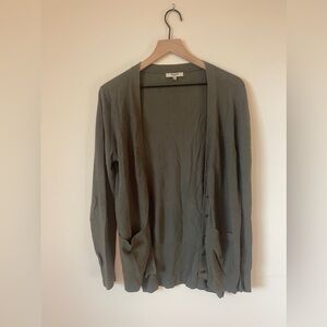 Madewell Button-up Olive Green Cardigan Size S